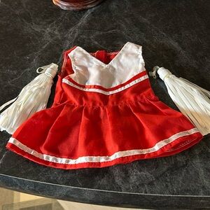 Fits America can girl cheerleader dress & Pom poms